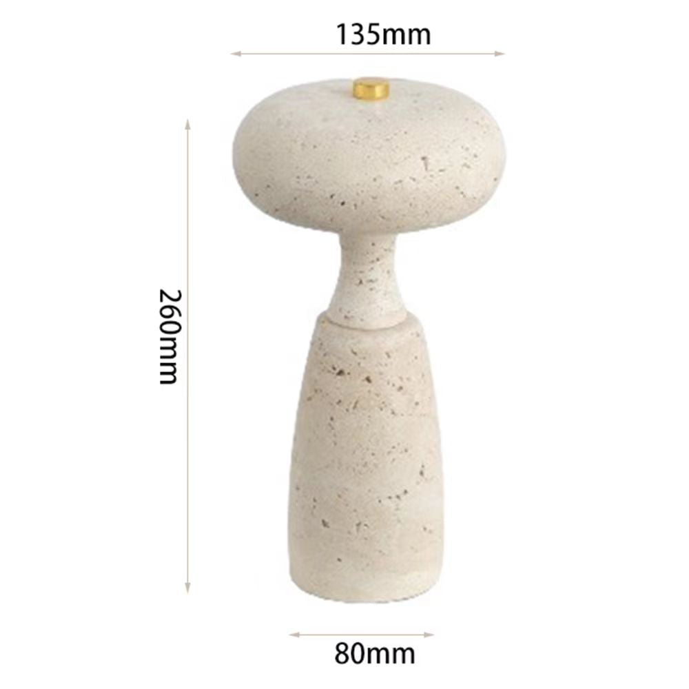 Jade - Travertine Marble Touch Table Lamp
